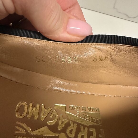 Salvatore Ferragamo Rufina Quilted Ballet Flats Black - Picture 14 of 16